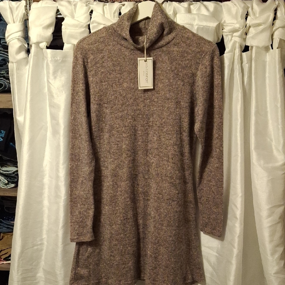 No Comment NYLA Pink/gray Sweater Dress Med
